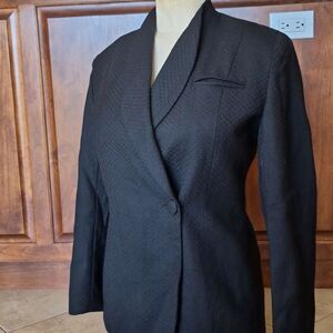 Saville Suite Petite Vintage Worsted Wool Blazer